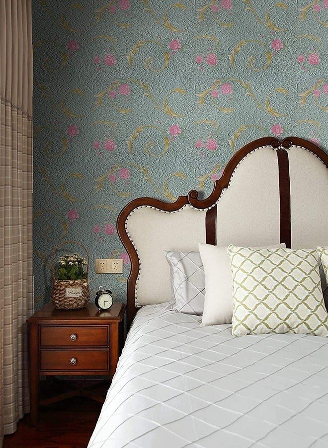 PIXELPACE Self Adhesive Peel & Stick 45 x 304 cm Waterproof Wallpaper for Living Room Hall Bedroom Decoration PVC Vinyl DIY Wall Stickers Multicolor, Count of (1, Pink Rose) - Image 5